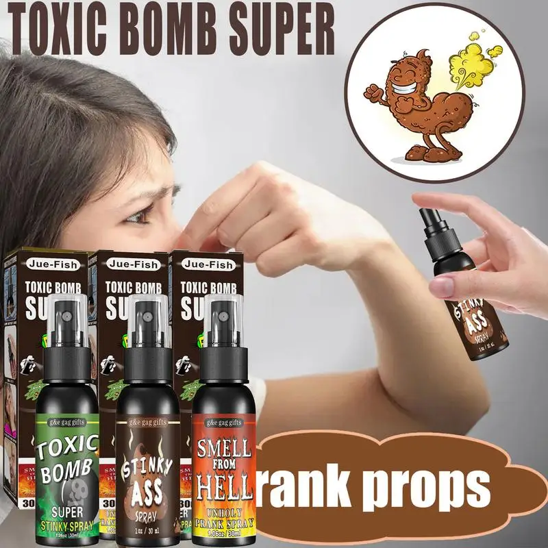 30Ml Liquid ผายลม Gag Prank ของเล่นสำหรับผู้ใหญ่หรือเด็ก Prank Poop Stuff ปลอดสารพิษกลิ่นเหมือนผายลม extra Strong Stink สเปรย์