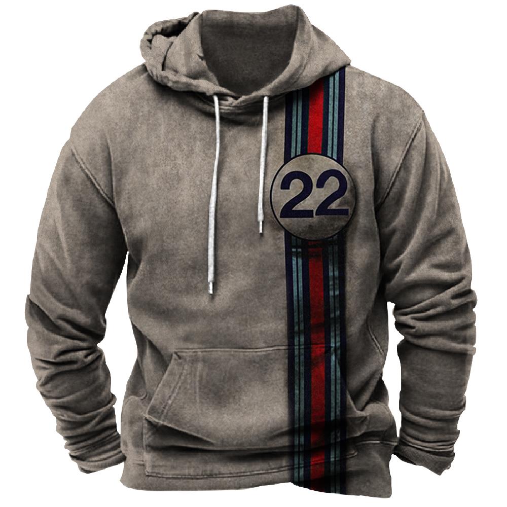 Jersey Vintage con capucha para hombre, sudadera informal de manga larga estilo Y2k para Golf, Otoño e Invierno, sudadera sencilla de gran tamaño para hombre, Tops, ropa