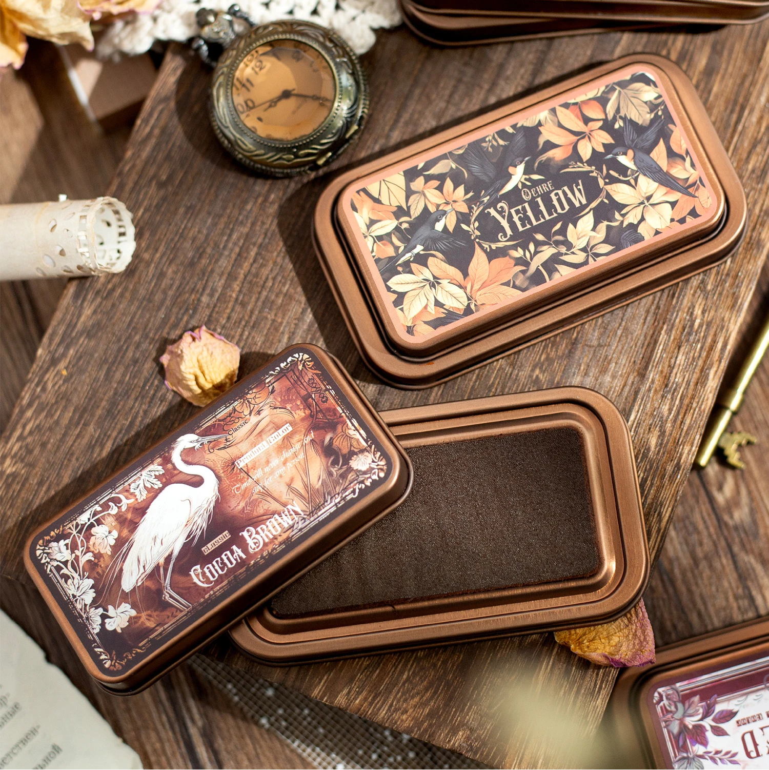 Inchiostro gotico retrò per artigianato fai-da-te Scrapbooking Tamponi di inchiostro Timbri in legno di gomma Tamponi di carta Decorazioni di carta Materiale scolastico di cancelleria