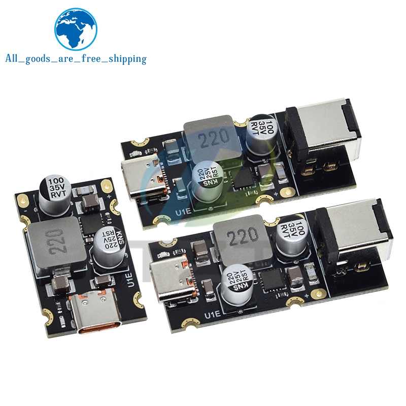 TZT QC4.0 QC3.0 tipo C USB PD65W módulo adaptador de carga rápida DC8-32V 3.25A 65W módulo reductor para Huawei SCP/FCP Apple PD