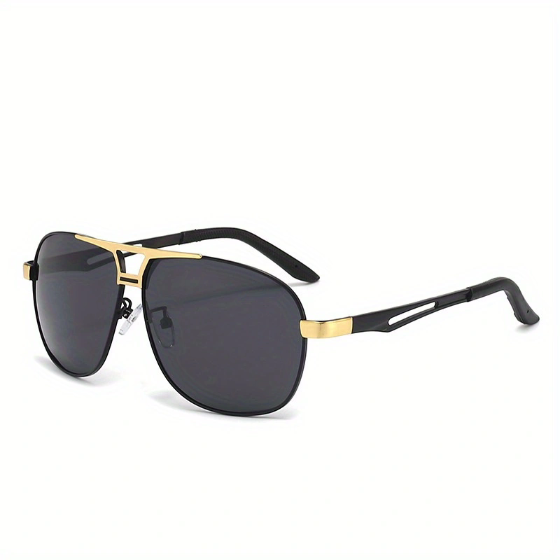 Modne gradientowe okulary przeciwsłoneczne dla mężczyzn duże oprawki pilotki okulary przeciwsłoneczne projekt antyrefleksyjne Lunette De Soleil Homme UV400