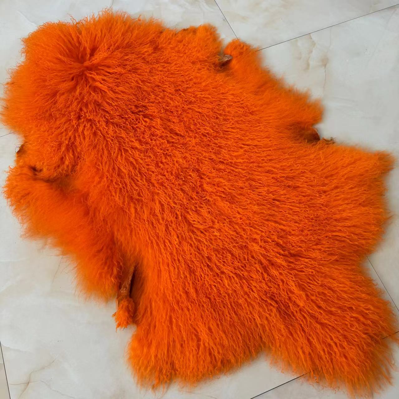 Lang Krullend Bont Mongoolse Schapenhuid/Tibetaanse Lamshuid