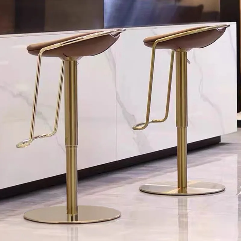Retro Luxury อิตาเลี่ยนเก้าอี้บาร์ทนทานอุตสาหกรรมสร้างสรรค์ผู้ใหญ่เก้าอี้บาร์ Library Waiting Restaurante Muebles ตกแต่งบ้าน