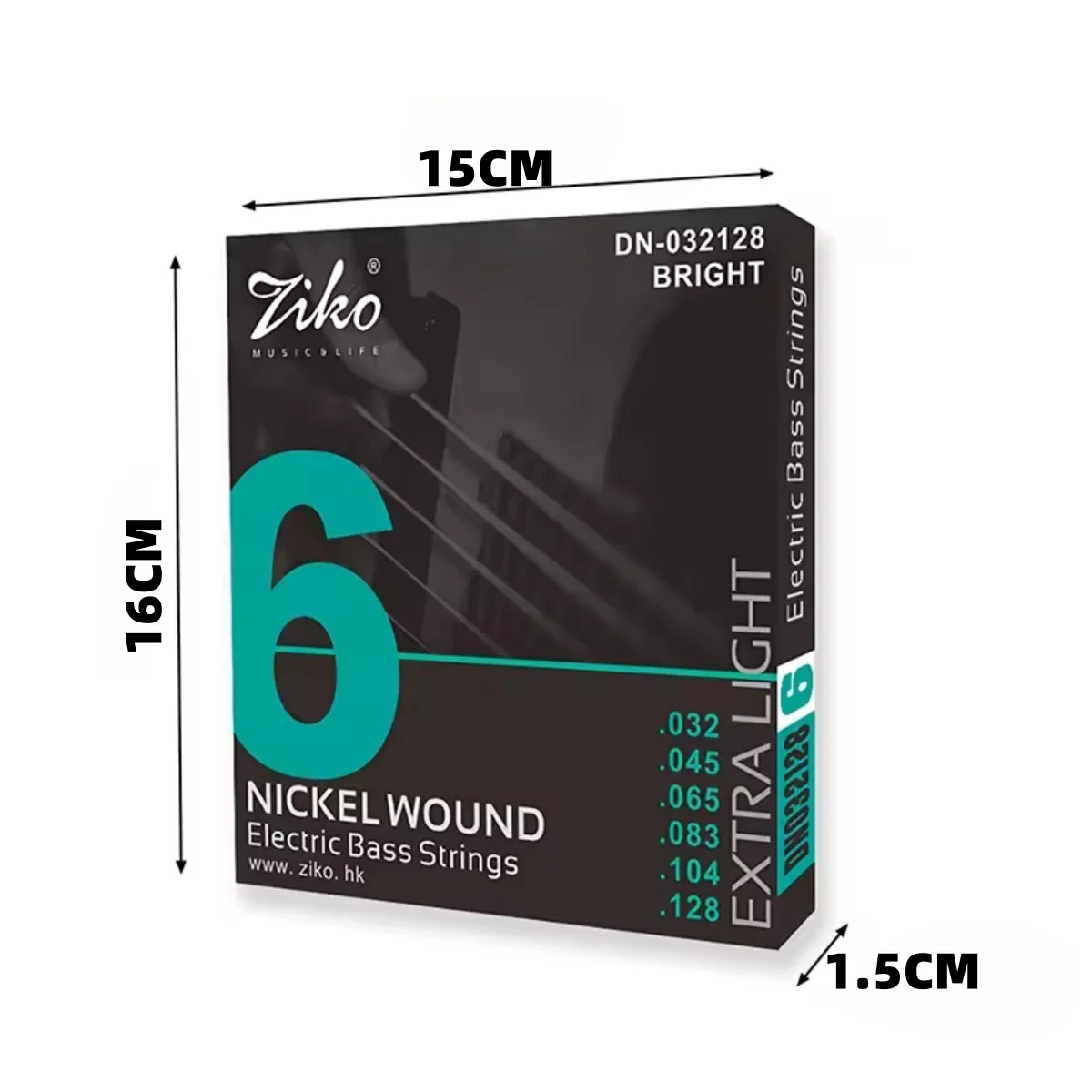 ZIKO Electric Bass Strings 4/5/6 String Bass/Hexagon Alloy Core และนิกเกิลแผล/กีตาร์ไฟฟ้า Bass Instruments อุปกรณ์เสริม