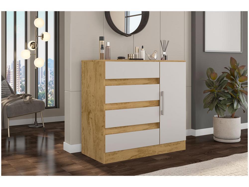 Cômoda 4 Gavetas 1 Porta Araplac 8000