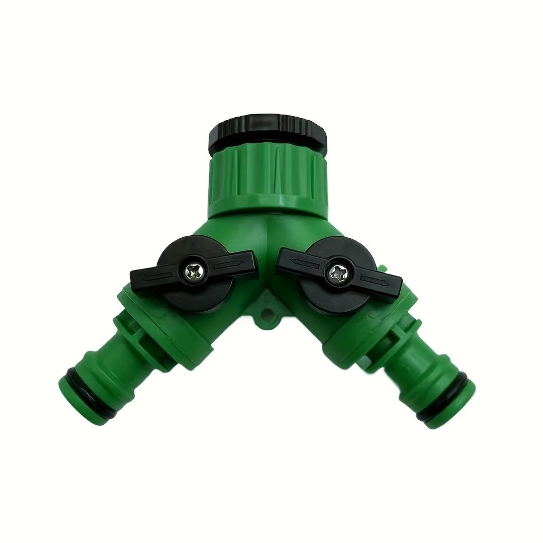 2-Wege-Wasserschlauch-Wasserhahn-Splitter mit Schnellanschluss und Y-Adapter für Garten-Wasserhähne – Dual-Purpose-Anschlüsse für den Gartengebrauch