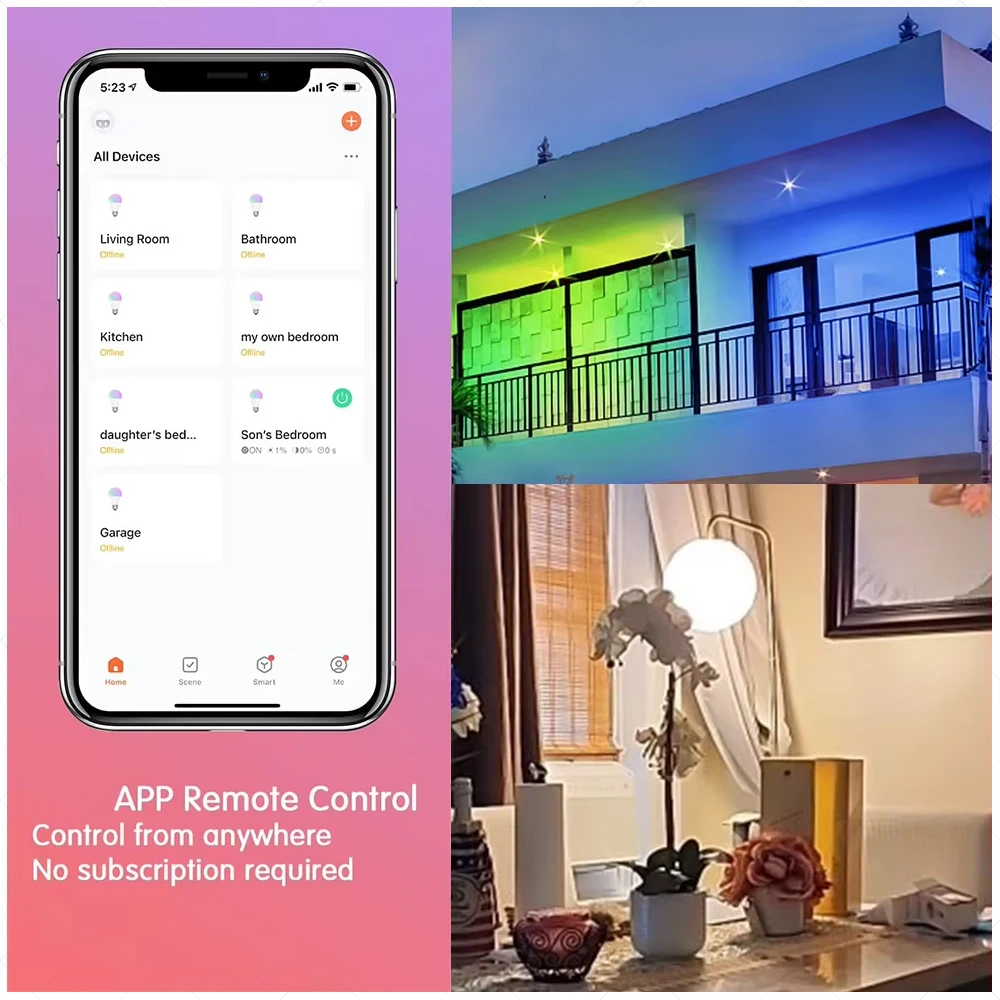 18W 15W Zigbee Smart Led Light Bulbs WiFi RGB E27 Smart Lamp RGBCW Bulb Lighting Works With Zigbee 3.0 Hub Alexa Google Home Z2M