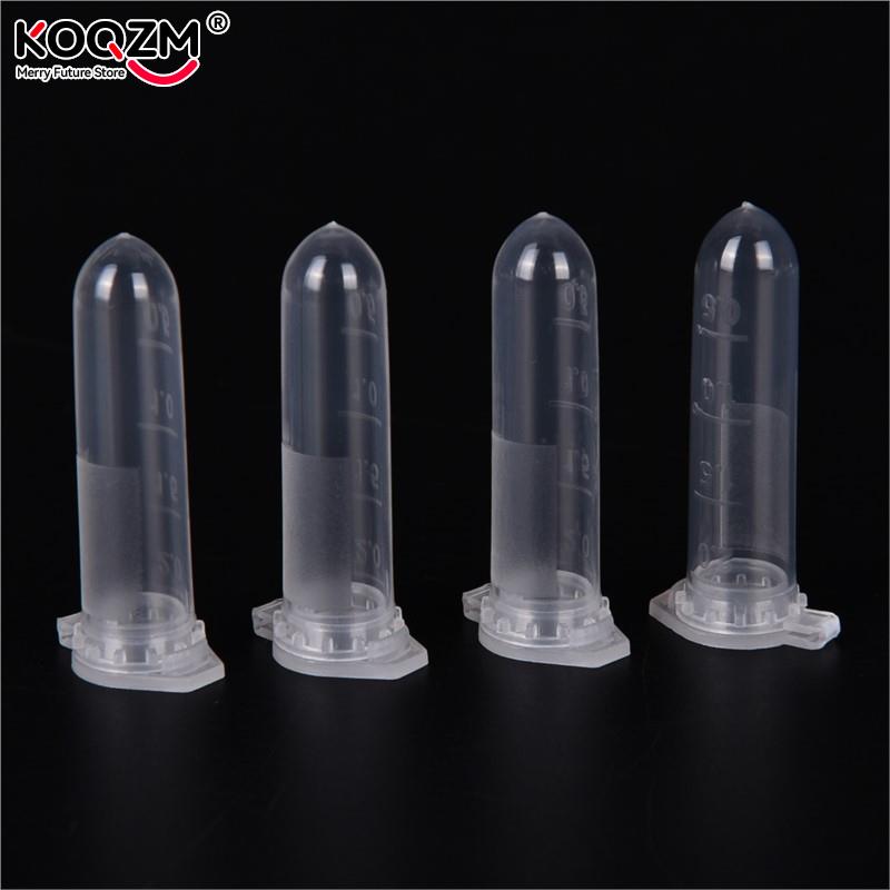 100 Chiếc Micro Máy Ly Tâm Ống Thử Nghiệm Ống Lọ Nhựa Trong Lọ Đựng Ốp Nắp Cho Phòng Thí Nghiệm Mẫu Mẫu Vật Cung Cấp 2 ml