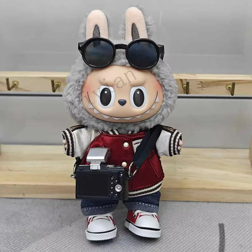 Мини-кукольная одежда, аксессуары для корейки Kpop Exo 15-17 см Labubu V1 V2, бейсбольный трикотаж, брюки, обувь, одежда для фотоаппарата, подарок