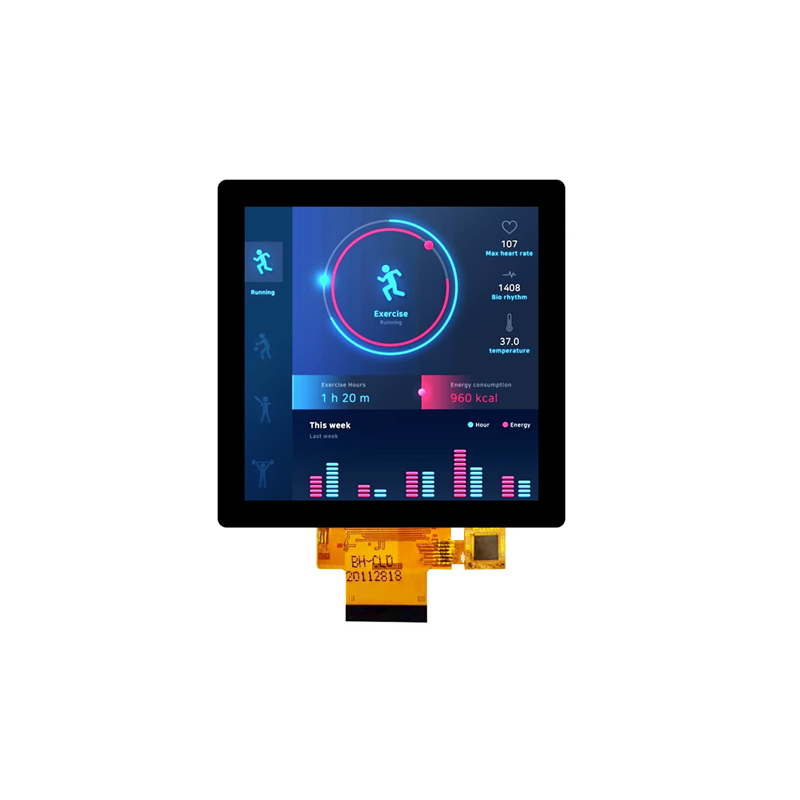 4,0 Zoll TFT LCD Quadratischer Bildschirm 3,95 Zoll LCD Auflösung 480*480 ST7701S Treiber 40Pin