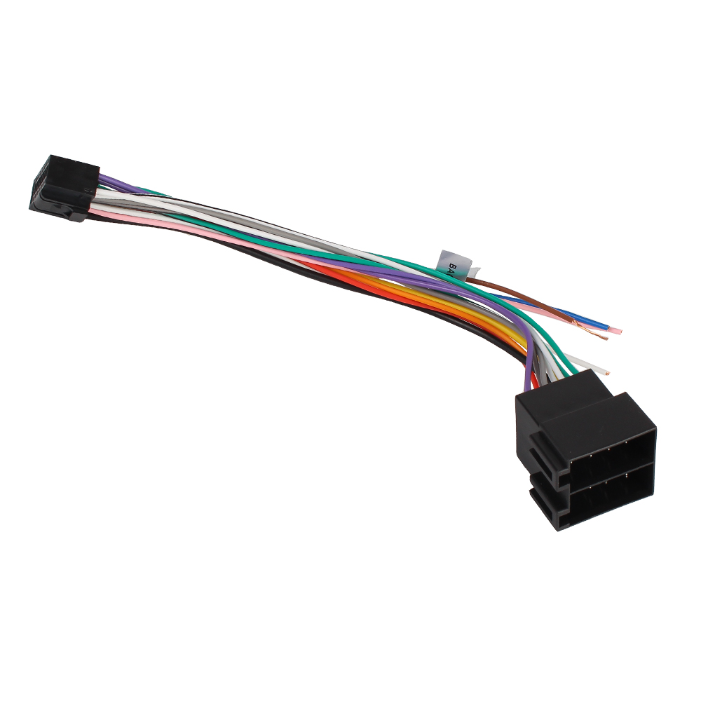 Cavo con spina a 16 pin Adattatore connettore standard ISO Radio stereo per auto per adattatore cablaggio ALPINE Adattatore cavo per auto