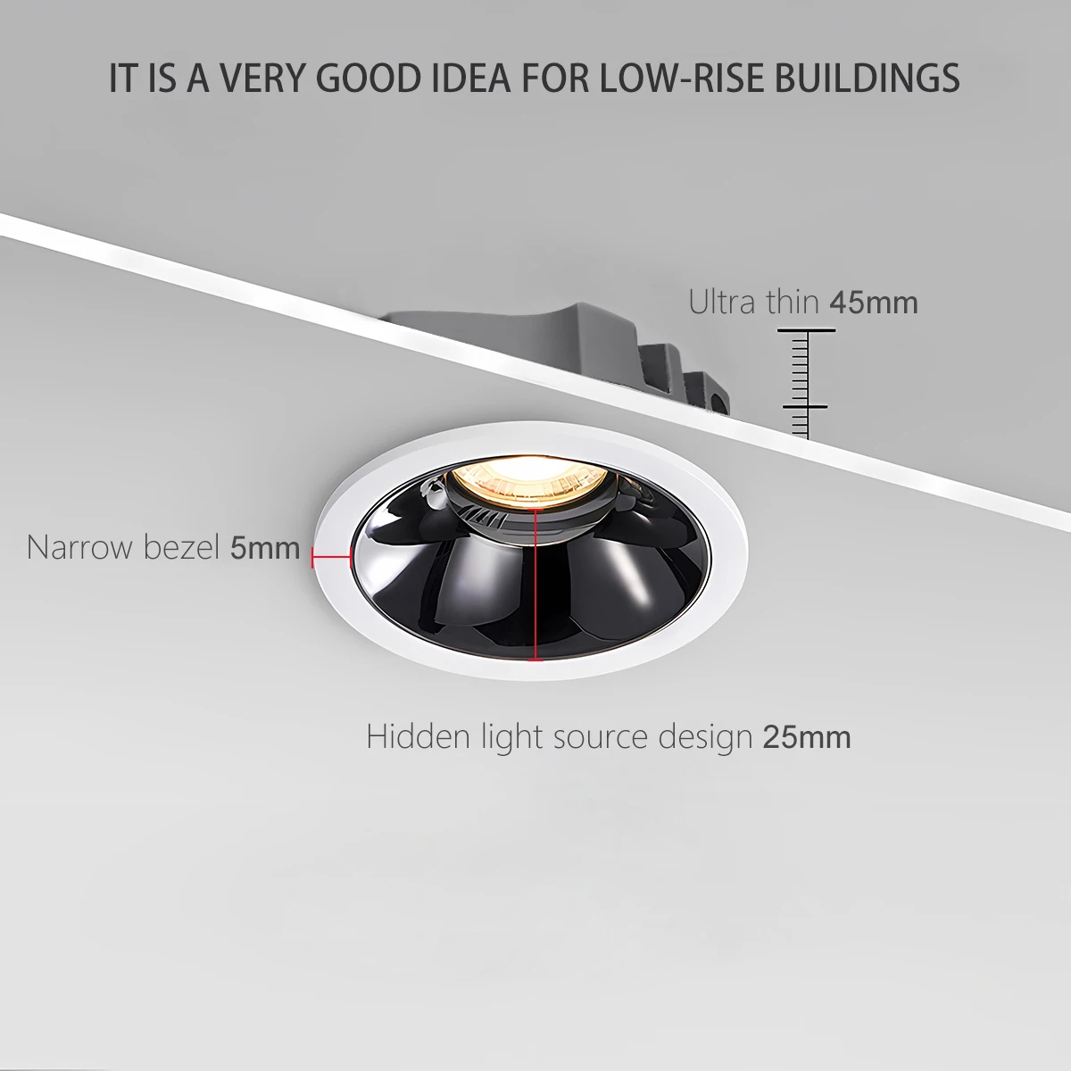 Zigbee DALI-foco LED COB inteligente empotrado, 5 CCT, conmutable, ultrafino, antideslumbrante, regulable, lámpara de techo de aluminio de alto CRI 95