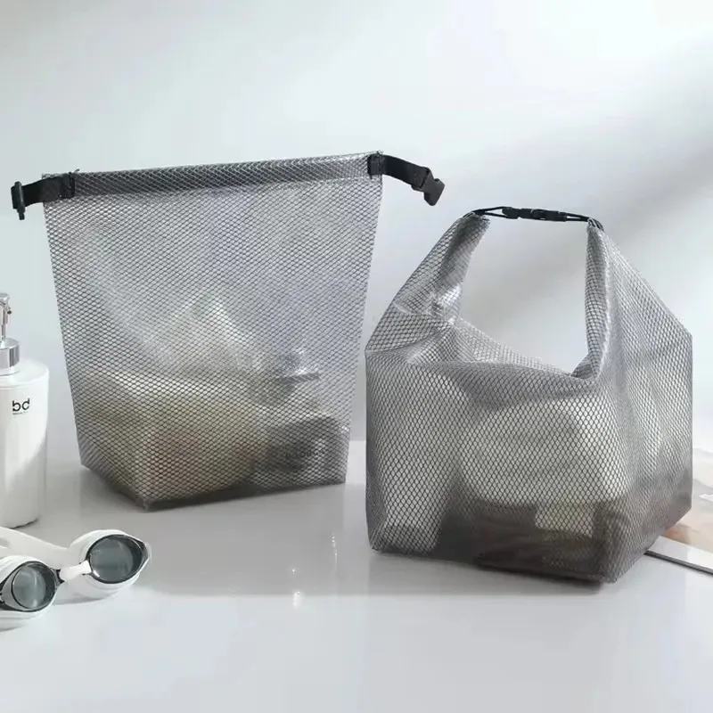 Bolso portátil de almacenamiento de cosméticos impermeable de gran capacidad, bolsa de almacenamiento para natación, organizador de baño para Fitness y viaje, uso en el baño