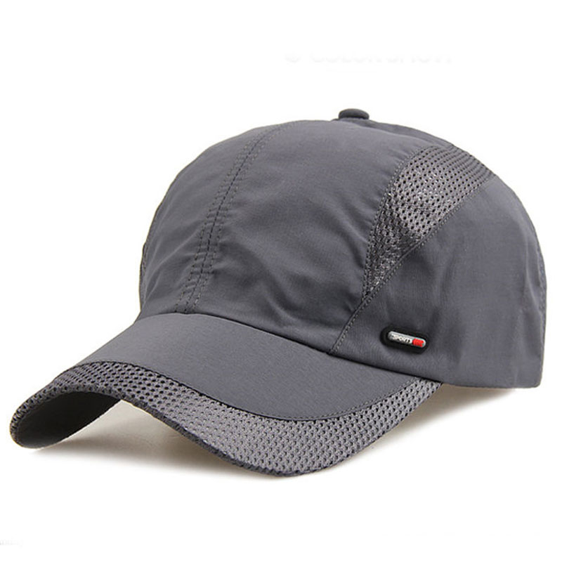 Quick Drying Unisex Baseball Cap Mesh Breathable Thin Sun Hat Adjustable Lightweight Dad Hats For Wome