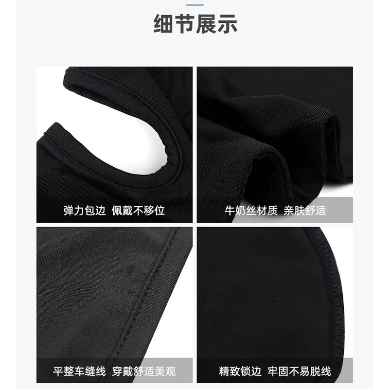 กีฬาผ้าไหมน้ําแข็งครีมกันแดดหน้ากากกันฝุ่นWindproof Masked Hoodขี่Headcoversกีฬาผ้าพันคอBreathableขี่หน้ากาก