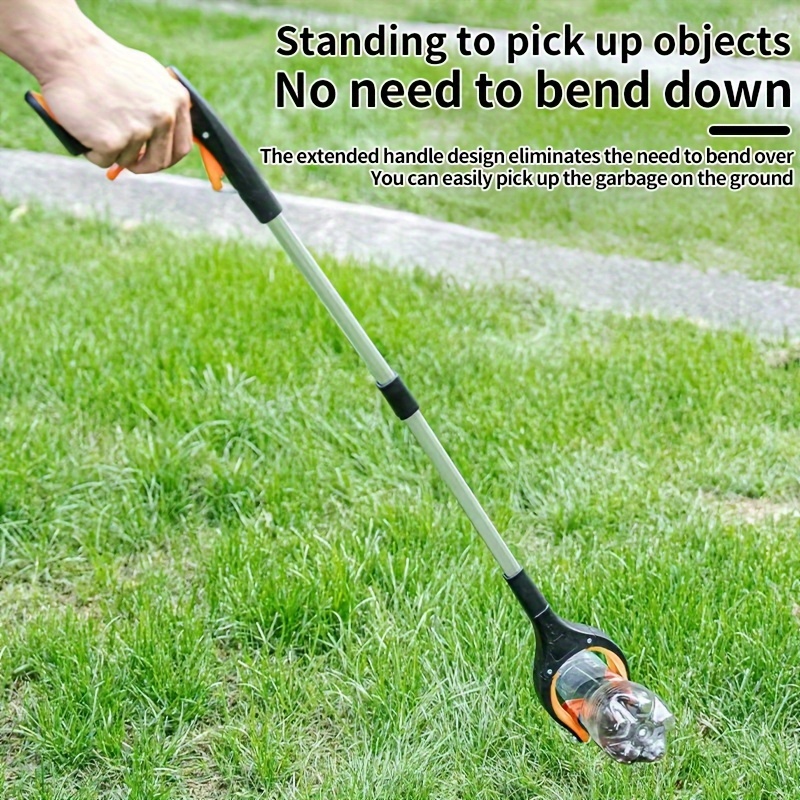 1pc grabber reacher ferramenta clipe de lixo selecionador escolhendo alicate selecionador de liga de alumínio estendido captador sanitário suprimentos de limpeza
