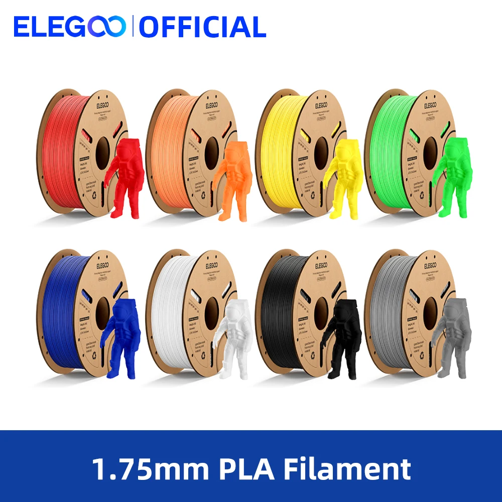 ELEGOO 1,75 мм PLA-нить 1 кг Пластиковый 3D PLA для расходных материалов для 3D-принтеров Материал для 3D-принтера FDM NEPTUNE 3 PRO