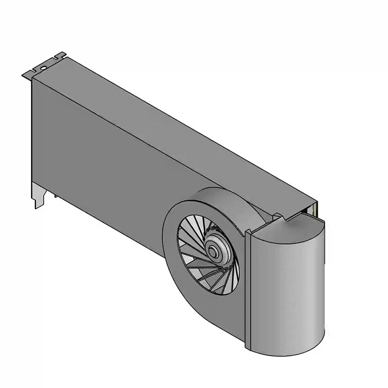 Вентилятор радиатора Турбовентилятор Подходит для Nvidia Tesla A16 A30 A40 A80 A100 A800 H100 H800 L40 170HX Видеокарта U-образный турбо 1 шт.