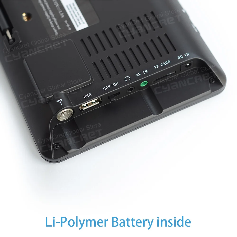 Leadstar D7 DVB-T2ทีวีขนาดพกพา TDT DTT 7นิ้วดิจิตอลอนาล็อกขนาดเล็กโทรทัศน์จอทีวีติดรถขนาดเล็กรองรับ USB TF MP4 H.265 AC3