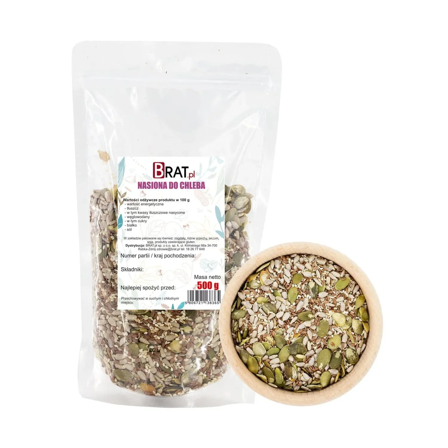 Ziarna do chleba z pestkami dyni 500g