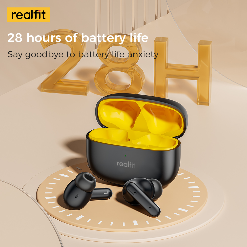 Realfit F3 ANC auriculares Bluetooth con cancelación activa de ruido auriculares inalámbricos estéreo HIFI para Realme Lenovo LP40 GM2 Pro