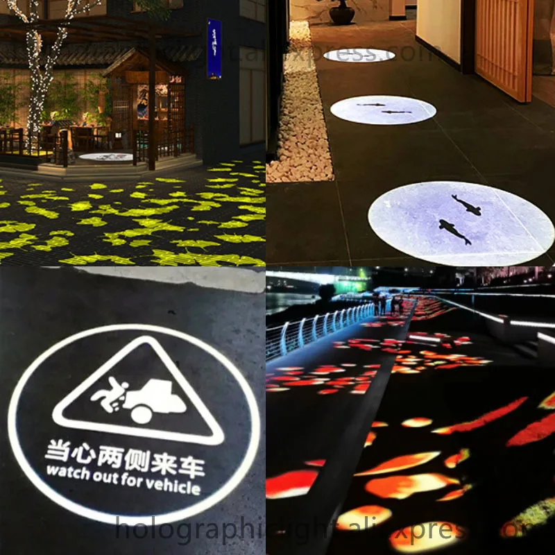15-35W Custom Led Hd Outdoor Door Head Projector Waterproof IP65 Static Advertising Light Projection Lamp Gobo Logo Projector