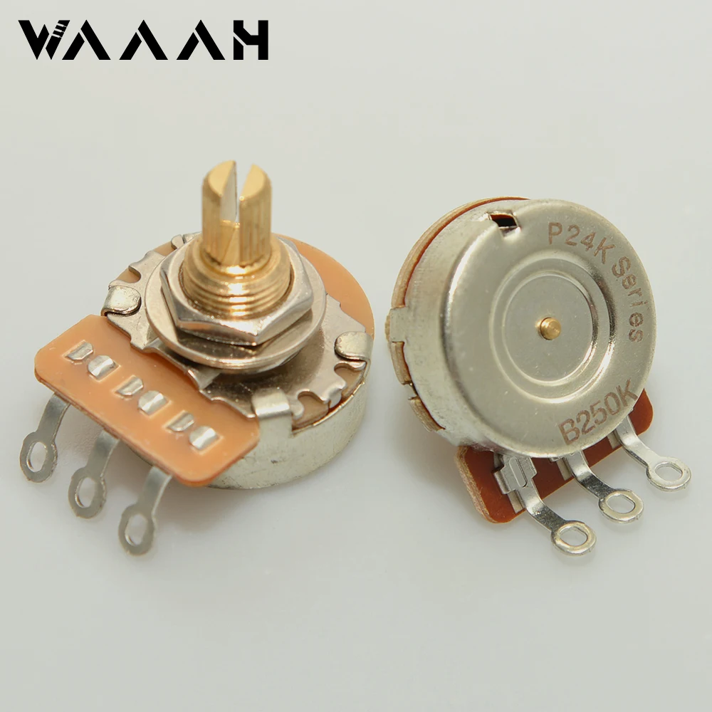 1 3/8 "Đồng Ngắn Dài Chia Trục Chiết Áp Nồi 250K 500K Tùy Chọn Cho Guitar Điện Và bass Âm Tập Phần