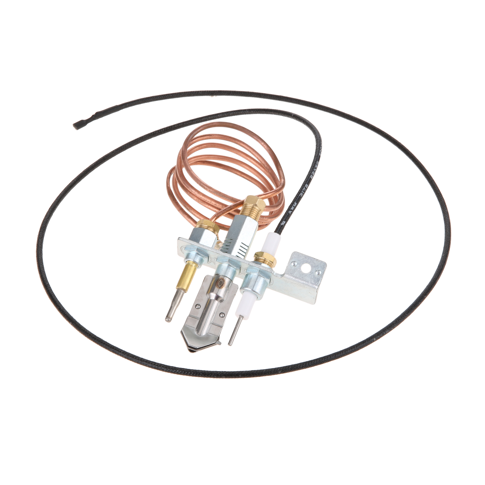 Gas Water Heater Parts with Thermocouple and Igintion 900mm Pilot Burner Kit for Fireplace/Thermocouple End M9x1