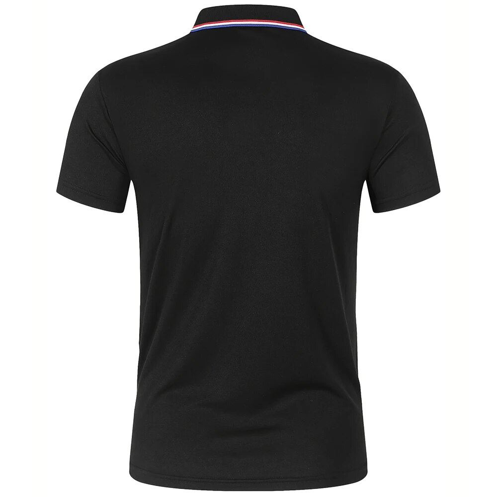 2023 gorąca wyprzedaż męska letnia oddychająca wygodna koszulka Polo męska jednolity kolor wysokiej jakości t-Shirt z krótkim rękawem