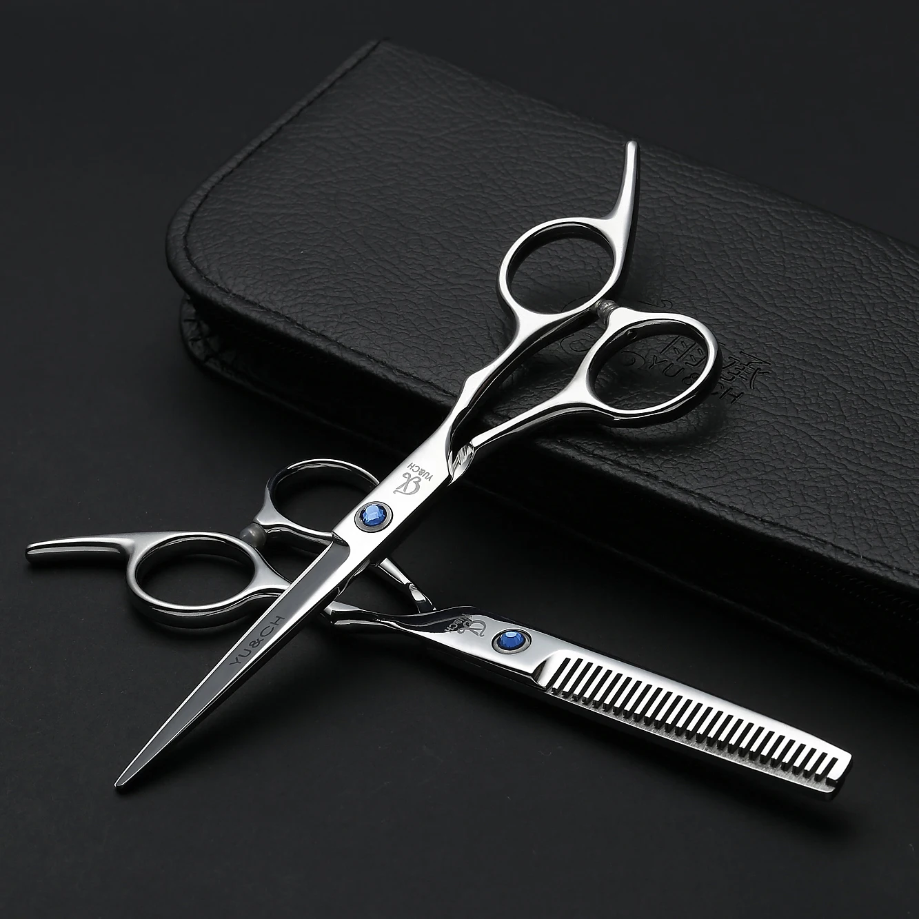 Haar Knippen Schaar Dunner Schaar Kit Professionele Kapper Kappers Textureerende Salon Scheermes Rand Schaar Roestvrij Staal