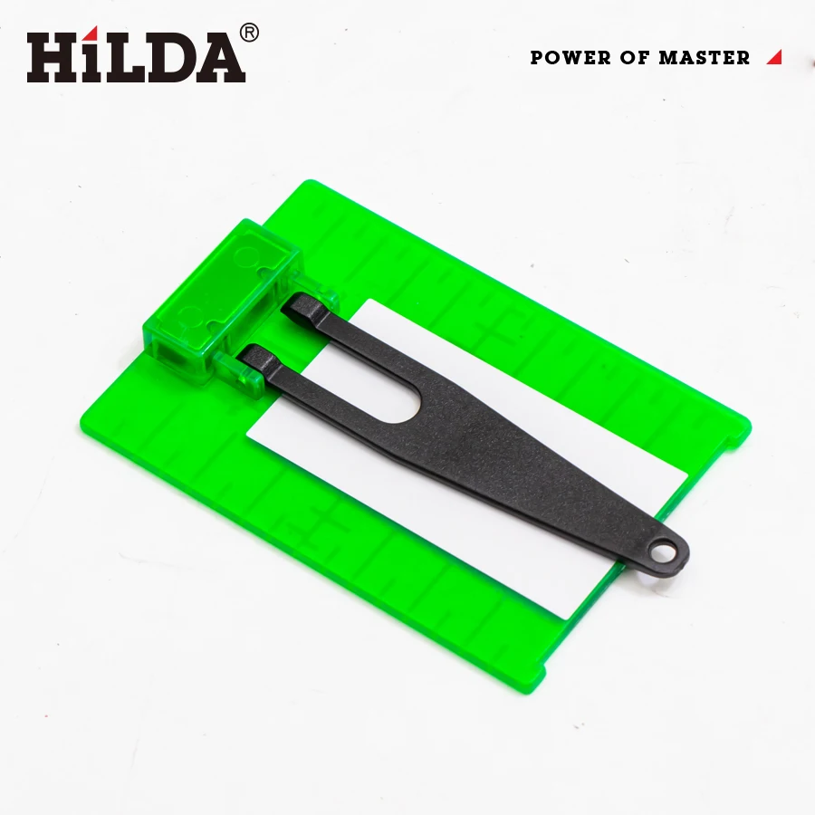HILDA Red/Green Line Beam Distance Plate Vertical/Horizontal Laser Level Target Board Inch/cm Leveling Board Tool Parts