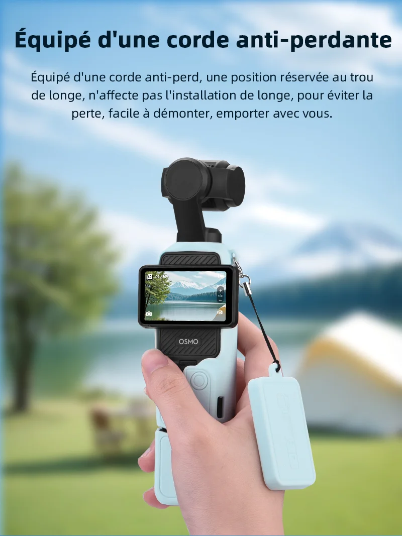 Étui pour DJI OSMO Pocket 3, housse de protection en Silicone, anti-rayures, capuchon d'objectif, étui de protection pour caméra Pocket3, accessoires