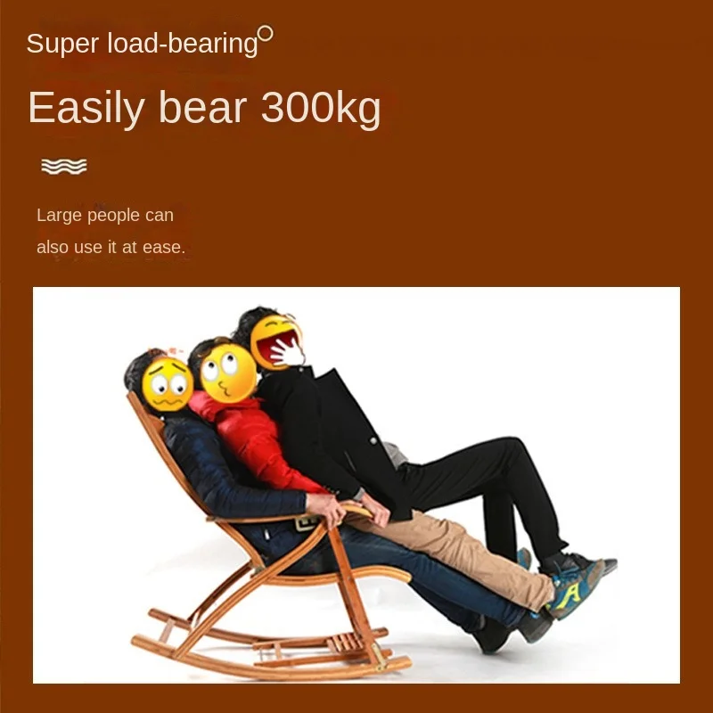 Folding Rocking Chair Lazy Lunch Break Balcony Lazy Leisure Nap Easy Chair For Home Use Sillon Plegable Katlanabilir