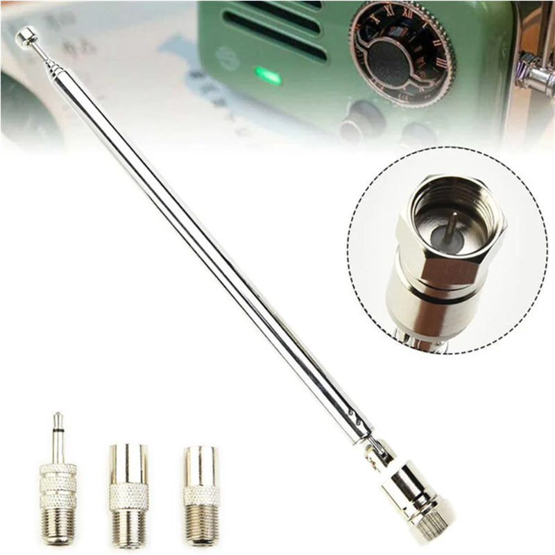 Teleskop DAB FM Radio Antenne Adapter HiFi AV Empfänger Mini System Antenne Antenne Länge F-männlich Stecker Radio Zubehör