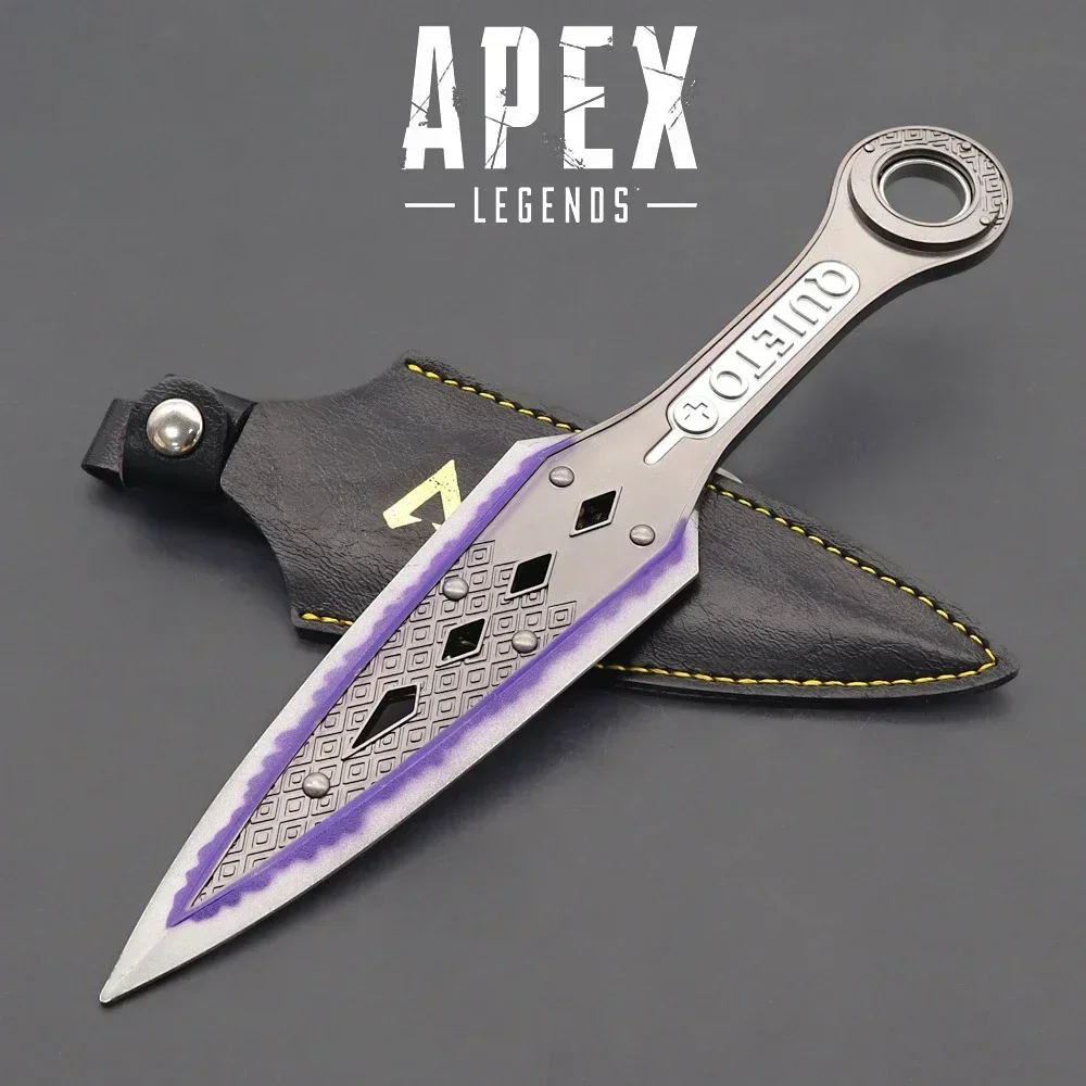 APEX Legends Wraith Heirloom Kunai Plus, modelo de Metal giratorio, juego periférico samurái Katana, espadas, arma coleccionable, juguetes, cuchillo
