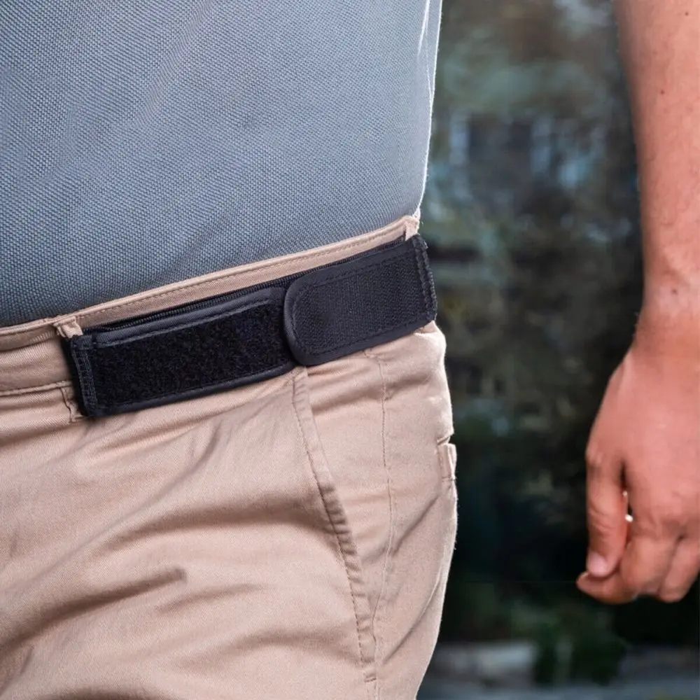 Cinturones elásticos ultrasuaves sin hebilla para hombres, cinturón de moda cómodo y elegante, cinturón sin hebilla Unisex