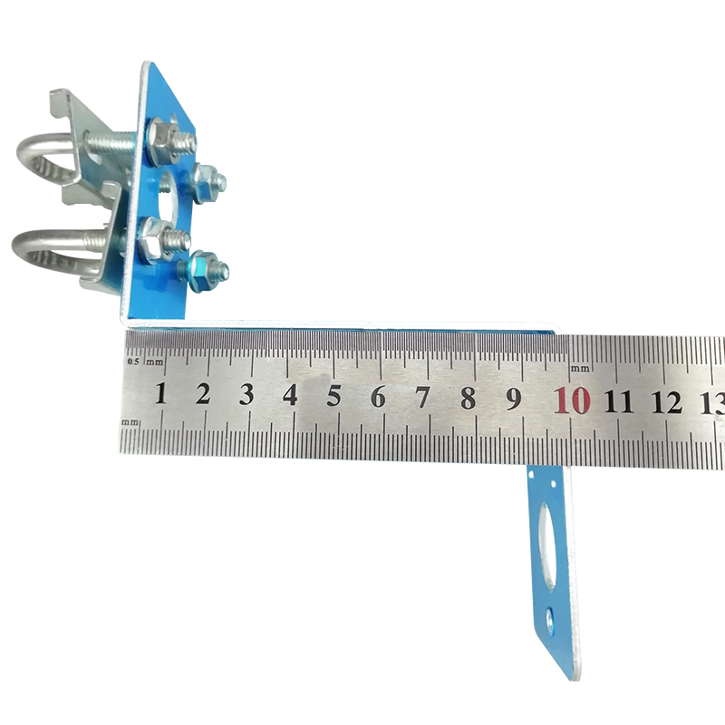 กลางแจ้ง FRP เสาอากาศ Fixing Mount Bracket คลิป Hoop เสาอากาศติดตั้ง CLAMP อุปกรณ์เสริมอลูมิเนียมปรับแต่งส่งฟรีสกรู