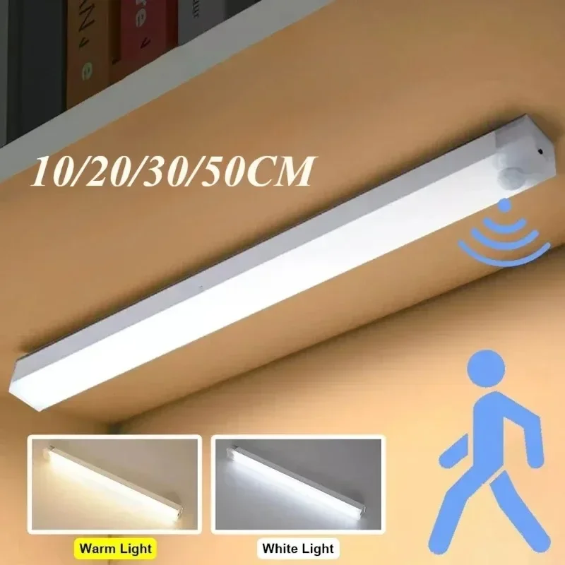El sensor de movimiento PIR llevó la luz de la batería para los tubos interiores portátiles de los bulbos de la iluminación del hogar