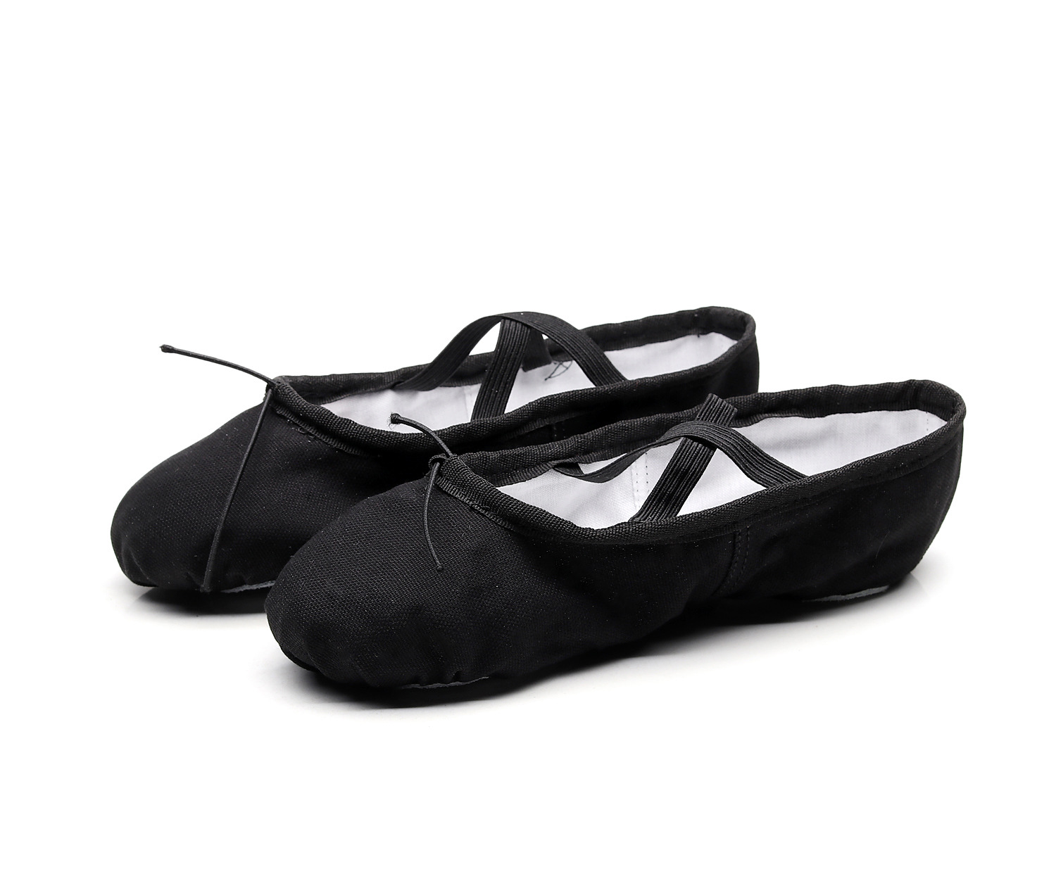 Zapatos de Ballet para niñas, zapatillas de baile de Ballet de suela suave de lona, zapatos de bailarina para practicar niños, zapatos de baile para mujer