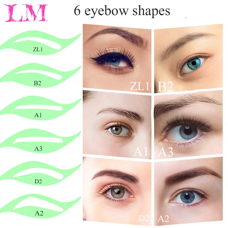 LiangMo-ojo falso para mujer o hombre, pelo brasileño invisible, cejas postizas hechas a mano, cejas postizas atadas a mano
