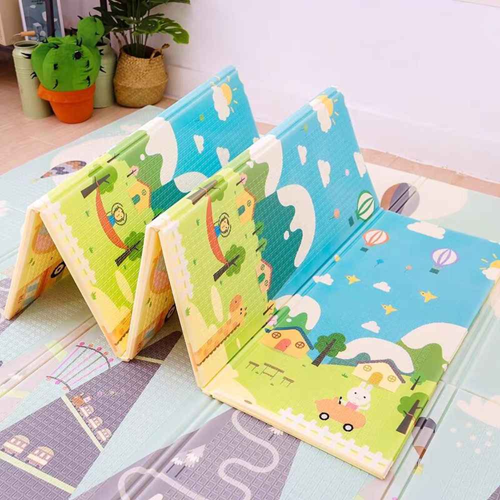 Foldable Pink Baby Play Mats Kids Carpet Mat for Children Carpet for Children's Room  Activity Surface Activity Educational Toys