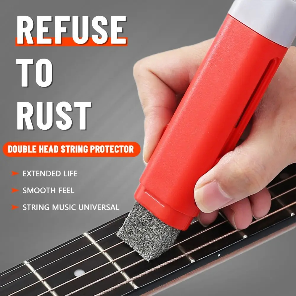 Cordes de guitare dérouillant brosse stylo cordes antirouille guitare nettoyant chaîne soin huile gomme guitare accessoire antirouille stylo de prévention
