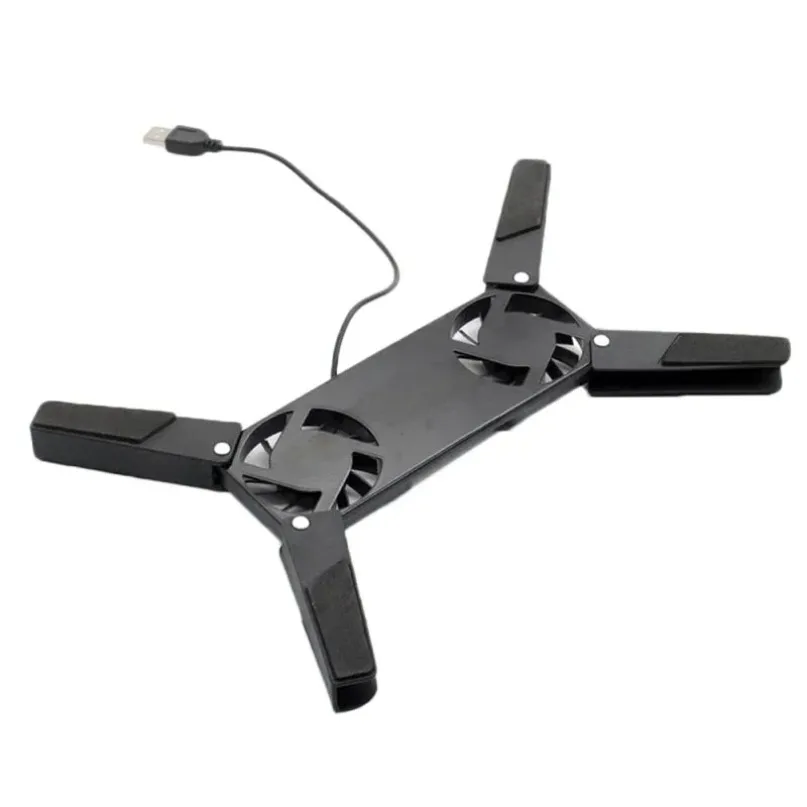 2 Fan Laptop Cooling Pad USB-aangedreven Cooling Dock Luchtkoeling Laptop Koeler Beugel voor Notepad Universele 7 15 "1 Notebook Stand