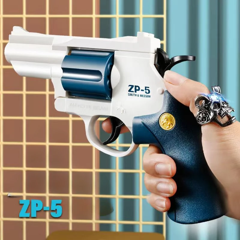 Soft Dart Bullet ZP5 Revolver Pistol Launcher ปืนของเล่นอาวุธกลางแจ้ง Airsoft นักกีฬา Pistola สําหรับของขวัญวันเกิดเด็ก