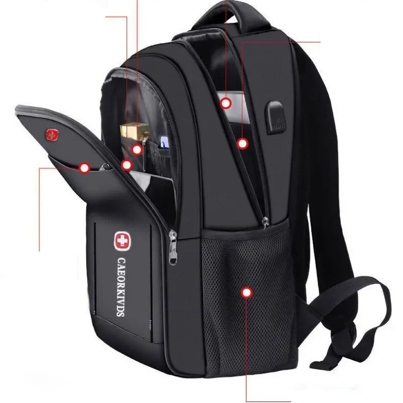 Neue Männer Rucksack Business Unisex Computer Reisetasche Freizeit Große Kapazität Schultasche Junior High School
