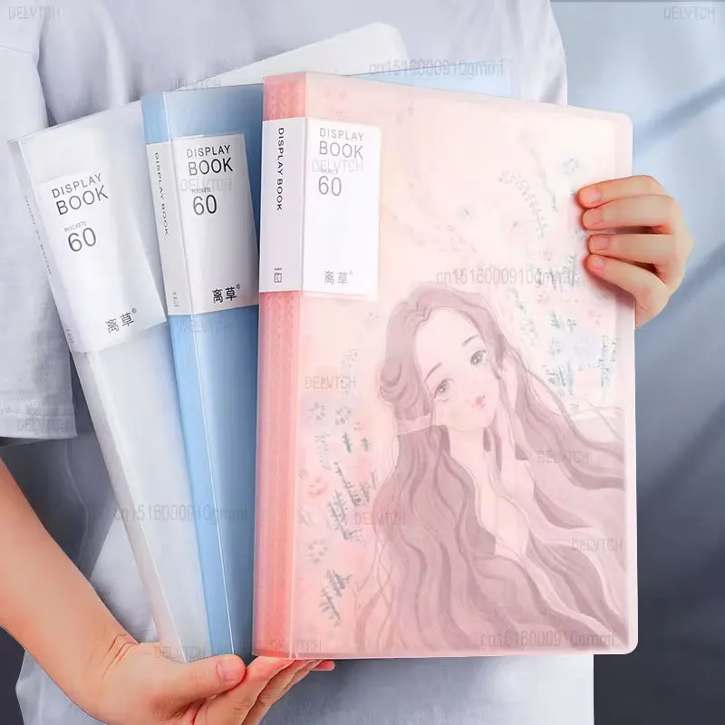 60Pocket A4 A3 File Folder Picture Album Document Storage Bag Display Book Painting Drawing Paper Photo Art Collection Organizer