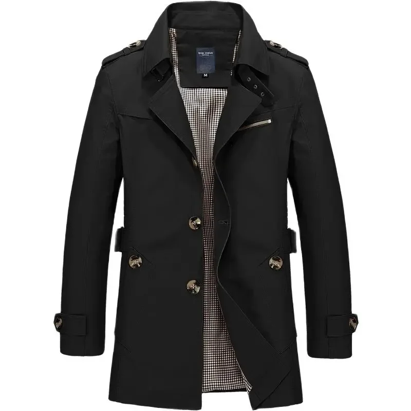 Herbst Herren Jacke Hochwertige Dünne Stil Mann Lange Business Casual Graben Mäntel Koreanische Mode Männlichen Windjacke Männer Kleidung