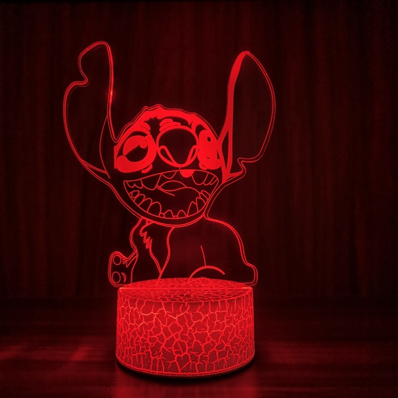 Luz nocturna de punto de ilusión 3D con Control remoto y lámpara táctil inteligente para decoración de habitación, cumpleaños, Día de San Valentín, regalos de navidad