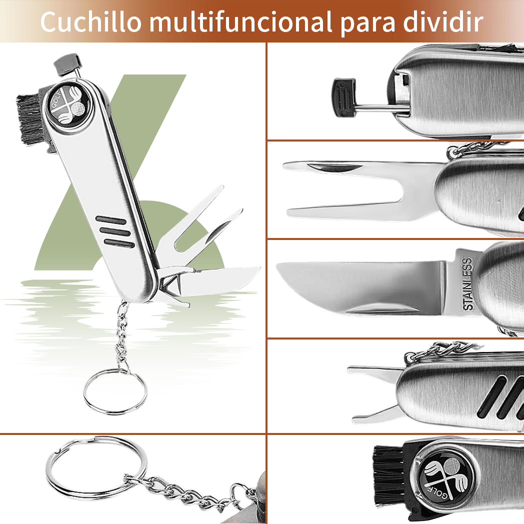 Caiton-Juego de accesorios de Golf con estuche de alta gama, pelotas de Golf, telémetro, camisetas de Golf, cepillo, anotador, regalos de Golf para hombres y mujeres