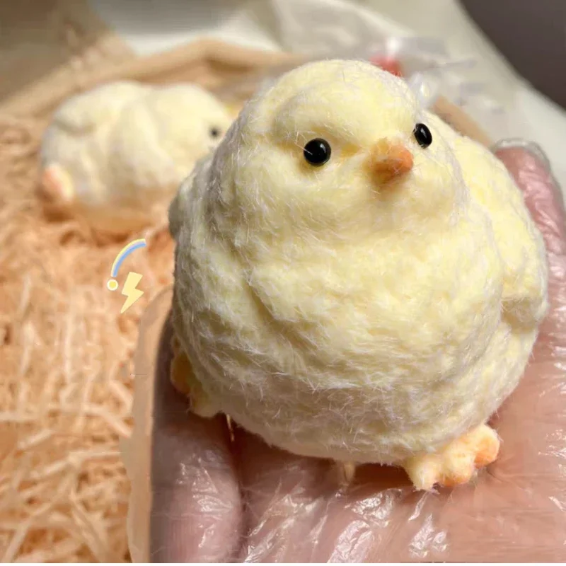 Frango grande mole de silicone feito à mão, pintinhos taba fofos espremer pintinhos mole, brinquedos macios, brinquedo de estresse de frango